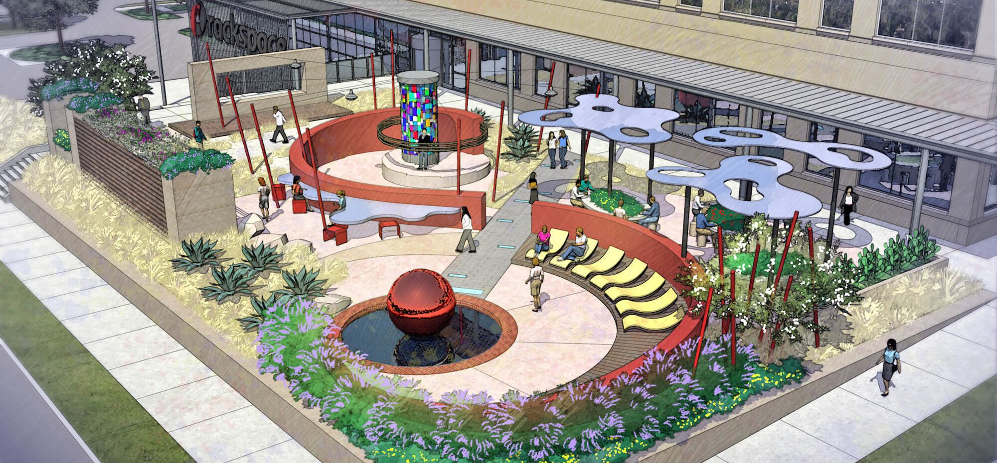 Rackspace Courtyard Design